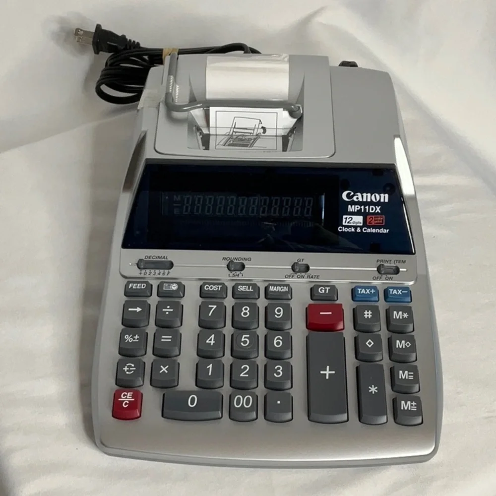 Canon MP11DX Printing Calculator - Silver NWT